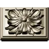 Square Floral Rosette STL for CNC
