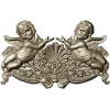 Baroque Cherub Cartouche STL for CNC carving