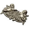 Baroque Cherub Cartouche STL for CNC carving