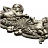 Baroque Cherub Cartouche STL for CNC carving