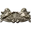 Baroque Cherub Cartouche STL for CNC carving