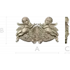 Baroque Cherub Cartouche STL for CNC carving
