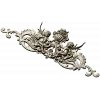 Cherubic Acanthus Cartouche STL for CNC