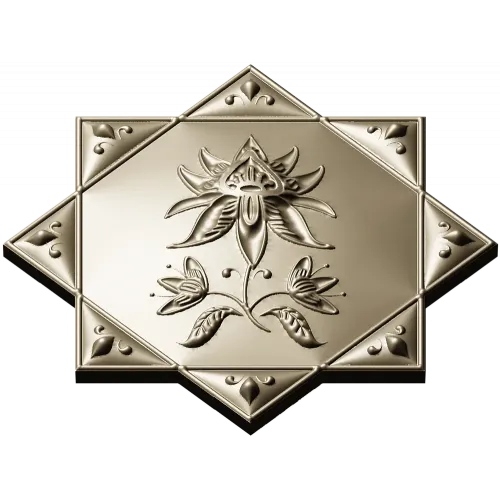 Lotus Star Rosette - STL 3D model for CNC routing