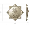 Lotus Star Rosette - STL 3D model for CNC routing