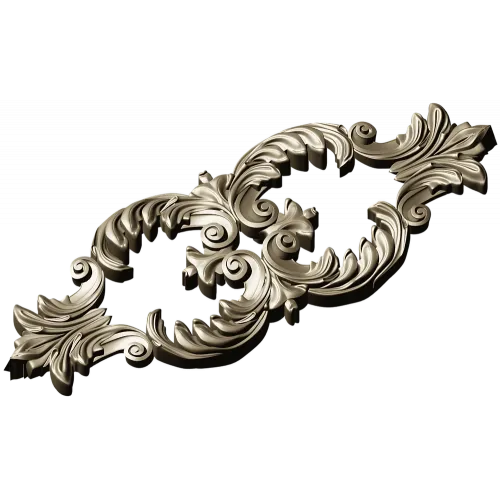 Ornate Acanthus Centerpiece - STL 3D model for CNC milling