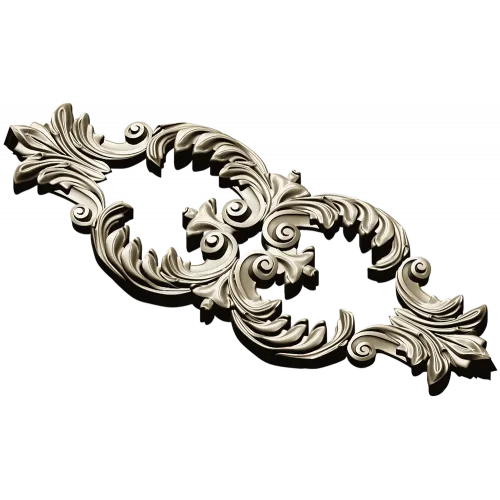 Ornate Acanthus Centerpiece - STL 3D model for CNC milling