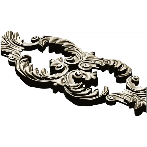 Ornate Acanthus Centerpiece - STL 3D model for CNC milling