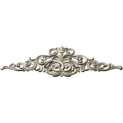 Royal Baroque Crest - STL 3D model for CNC