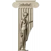 Ionic Caryatid Pilaster STL for CNC Carving