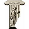 Ionic Caryatid Pilaster STL for CNC Carving
