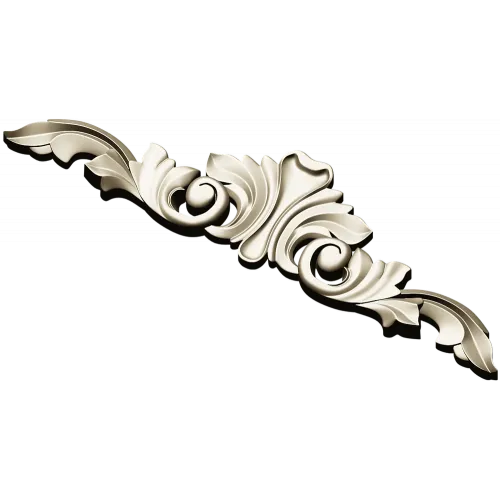 Acanthus Crest Decorative STL for CNC