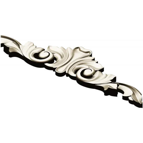 Acanthus Crest Decorative STL for CNC