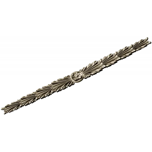 Classical Laurel Rosette 3D STL Model for CNC Milling