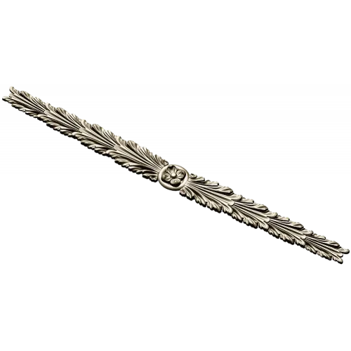 Classical Laurel Rosette 3D STL Model for CNC Milling