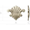 Акантовый декоративный картуш STL для ЧПУ - 3D модель для фрезера