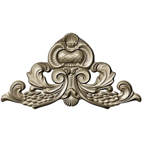 Baroque Acanthus Crest STL for CNC