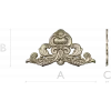 Baroque Acanthus Crest STL for CNC