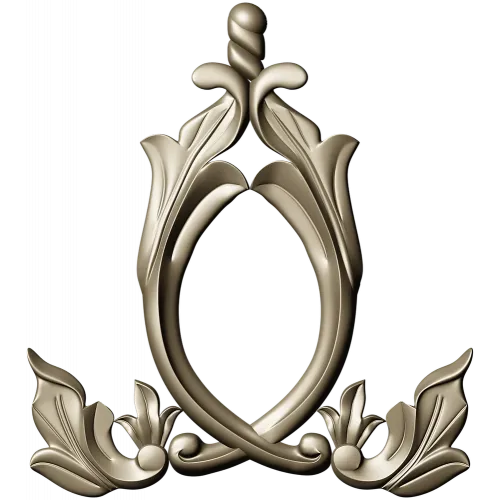 Aureate Acanthus Cartouche - STL 3D model for CNC