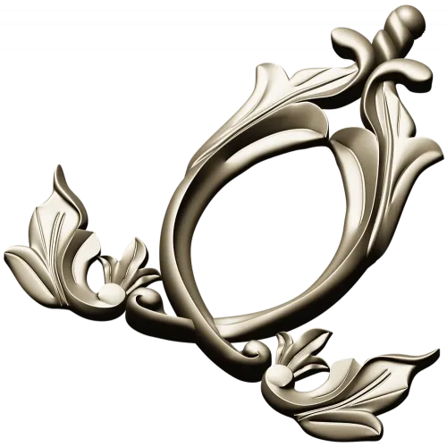 Aureate Acanthus Cartouche - STL 3D model for CNC
