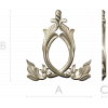 Aureate Acanthus Cartouche - STL 3D model for CNC
