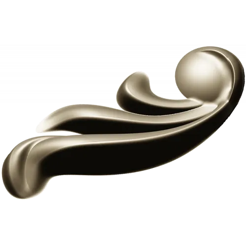 Acanthus Corner Ornament STL - High-Relief 3D Model for CNC