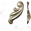 Acanthus Corner Ornament STL - High-Relief 3D Model for CNC