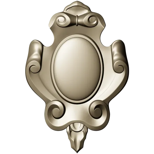 Regal Oval Cartouche - STL 3D model for CNC carving