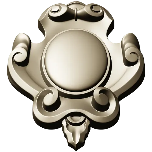 Regal Oval Cartouche - STL 3D model for CNC carving