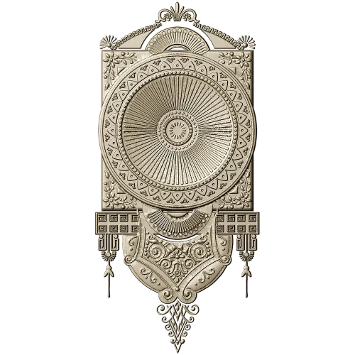 Aurelia Sunburst Medallion - detailed STL 3D model for CNC carving