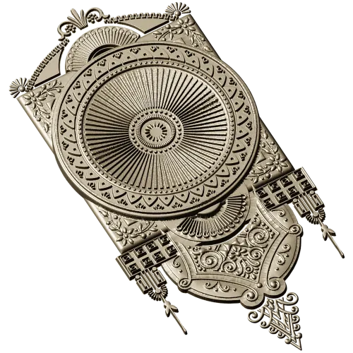 Aurelia Sunburst Medallion - detailed STL 3D model for CNC carving