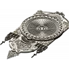 Aurelia Sunburst Medallion - detailed STL 3D model for CNC carving