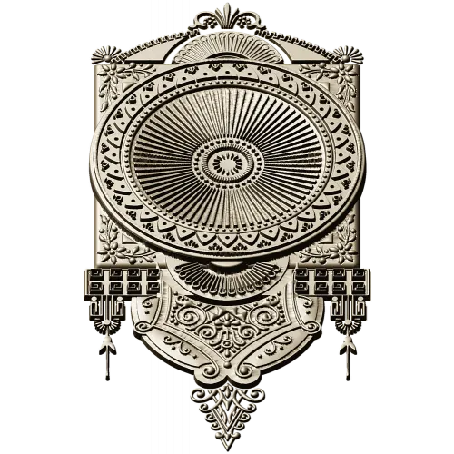 Aurelia Sunburst Medallion - detailed STL 3D model for CNC carving