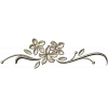 Floral Swag STL Model for CNC - Elegant Low-Relief Flower Ornament