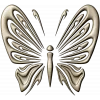 Ornamental Butterfly STL Relief for CNC Milling