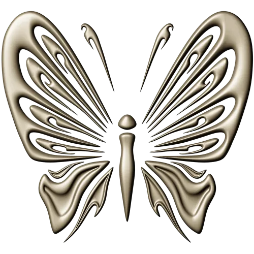 Ornamental Butterfly STL Relief for CNC Milling