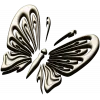 Ornamental Butterfly STL Relief for CNC Milling
