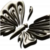 Ornamental Butterfly STL Relief for CNC Milling
