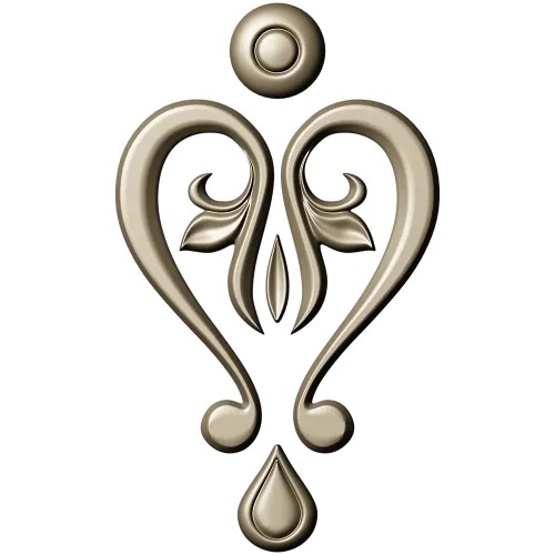 Baroque Heart Applique STL 3D Model for CNC