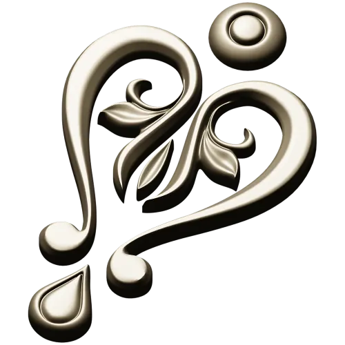 Baroque Heart Applique STL 3D Model for CNC