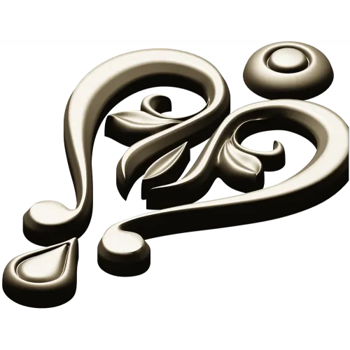 Baroque Heart Applique STL 3D Model for CNC