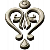 Baroque Heart Applique STL 3D Model for CNC
