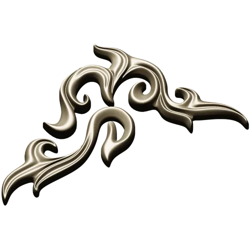 Acanthus Corner Relief STL for CNC Milling