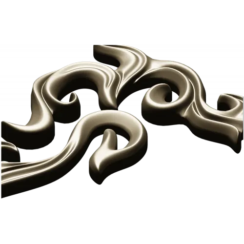 Acanthus Corner Relief STL for CNC Milling