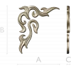 Acanthus Corner Relief STL for CNC Milling