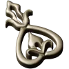 Teardrop Fleur Applique STL for CNC carving