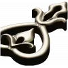 Teardrop Fleur Applique STL for CNC carving