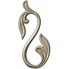 Acanthus S-Scroll decorative STL model for CNC milling