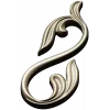 Acanthus S-Scroll decorative STL model for CNC milling
