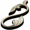 Acanthus S-Scroll decorative STL model for CNC milling